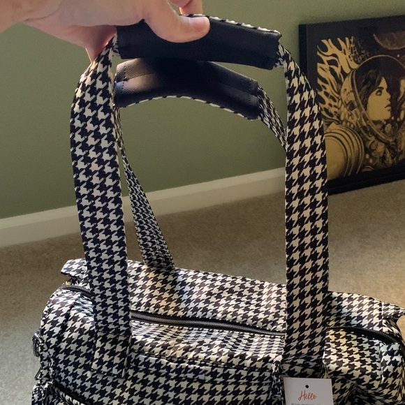NWT Lug Black and White Houndstooth Tote - Picture 4 of 13